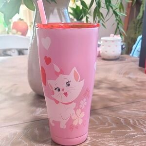 Cute Pink Aristocrat Tumbler with Straw
